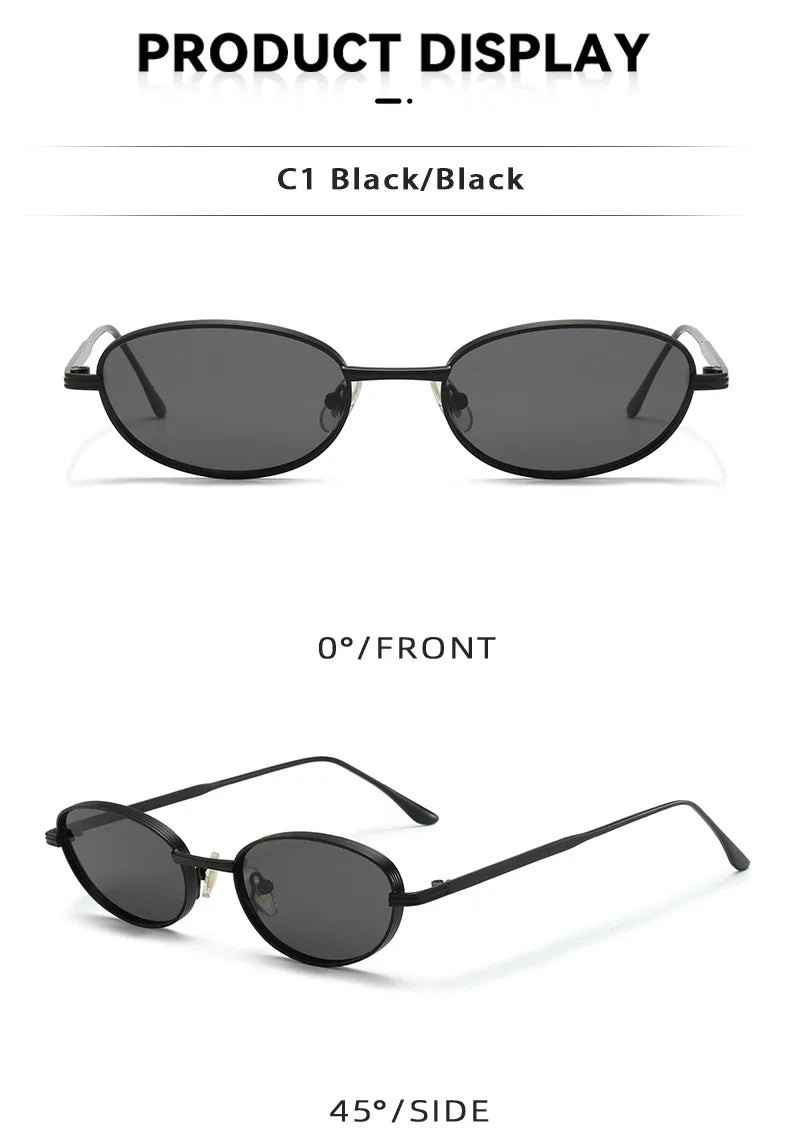 DDDLONG Fashion Small Round Retro Sunglasses Women Classical Vintage Punk Sun Glasses For Men Eyewear Outdoor Shades D609