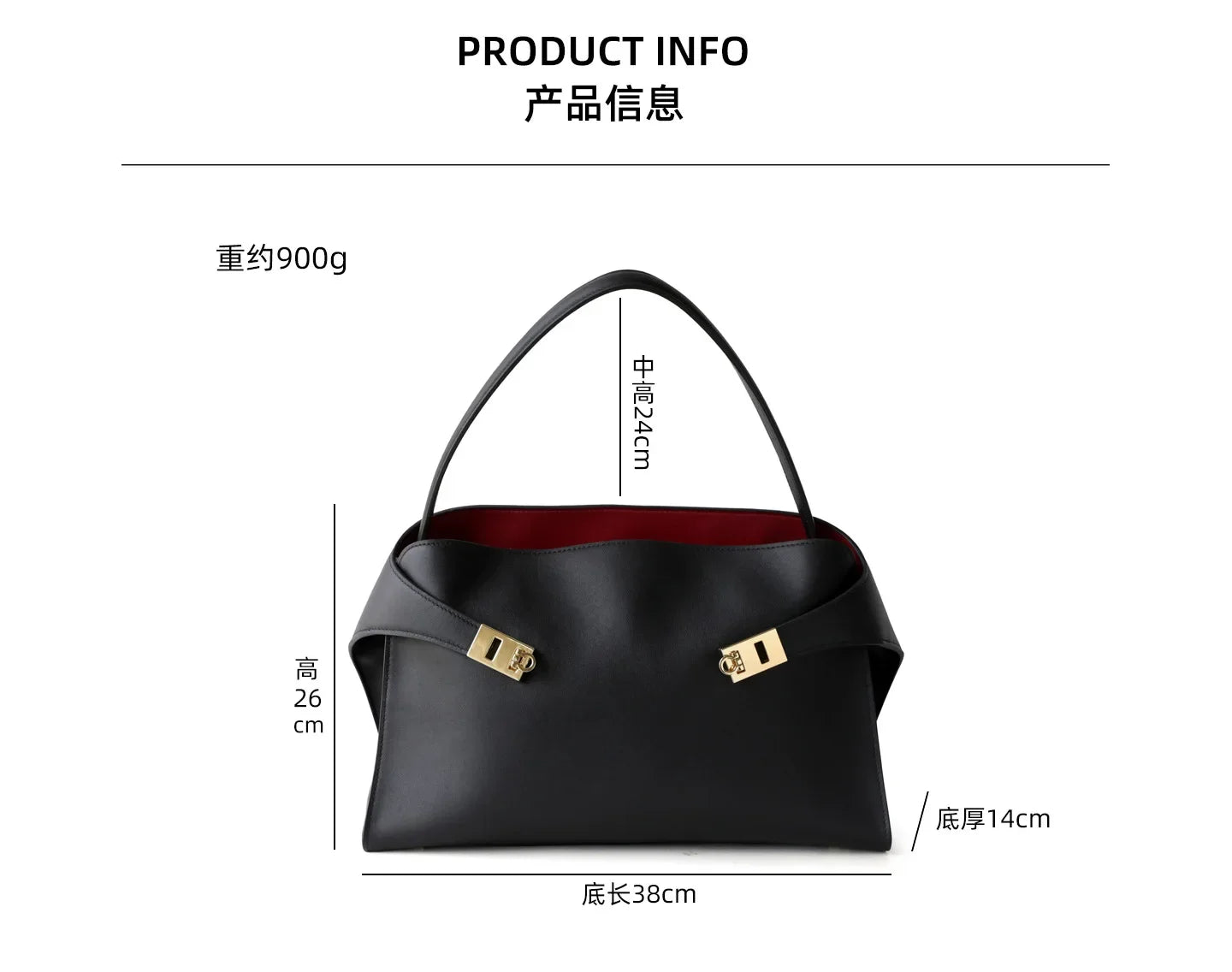 Niche Light Luxury High-end Leather Large-capacity First-layer Cowhide Women's Handbag Tote Bag Commuter Leisure Versatile