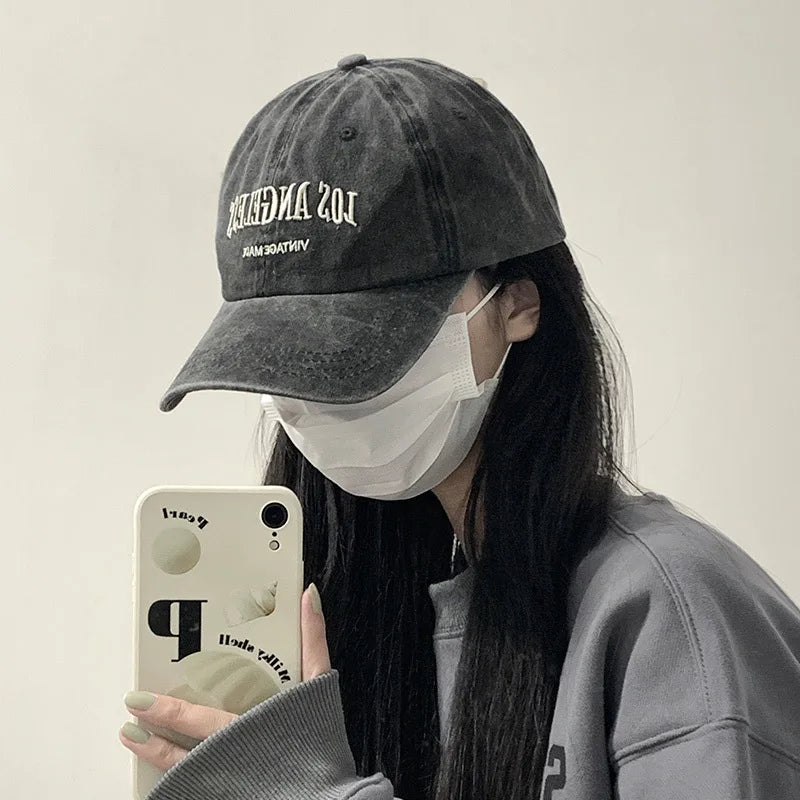 Unisex Washed Embroidered Baseball Cap