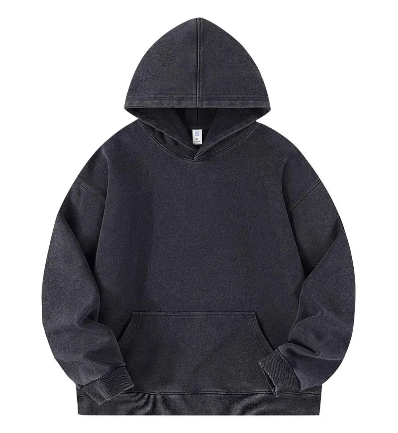 Vintage Washed Oversized Pullover Hoodie