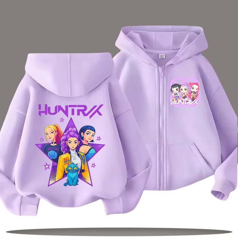 Demon Hunters Kids' Hooded Zip Jacket