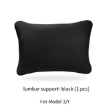 OULEX For Tesla Model 3 Y/Juniper Flocking/Leather Car Seat Neck Pillow Soft Memory Neck Pillow High-Quality Headrest Support