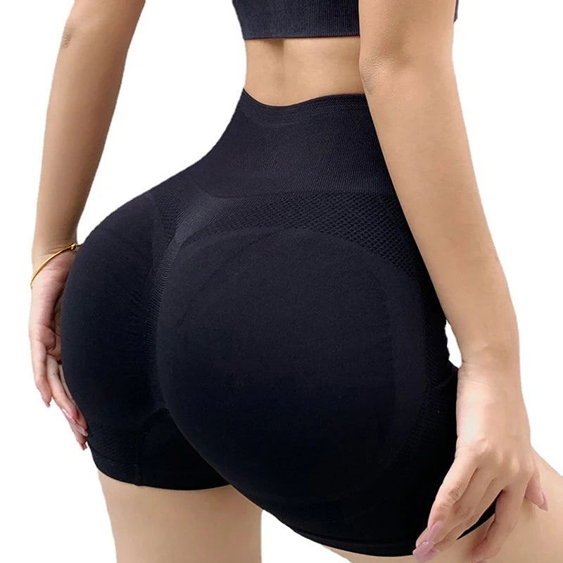 Women's High-Waist Push-Up Gym & Yoga Shorts