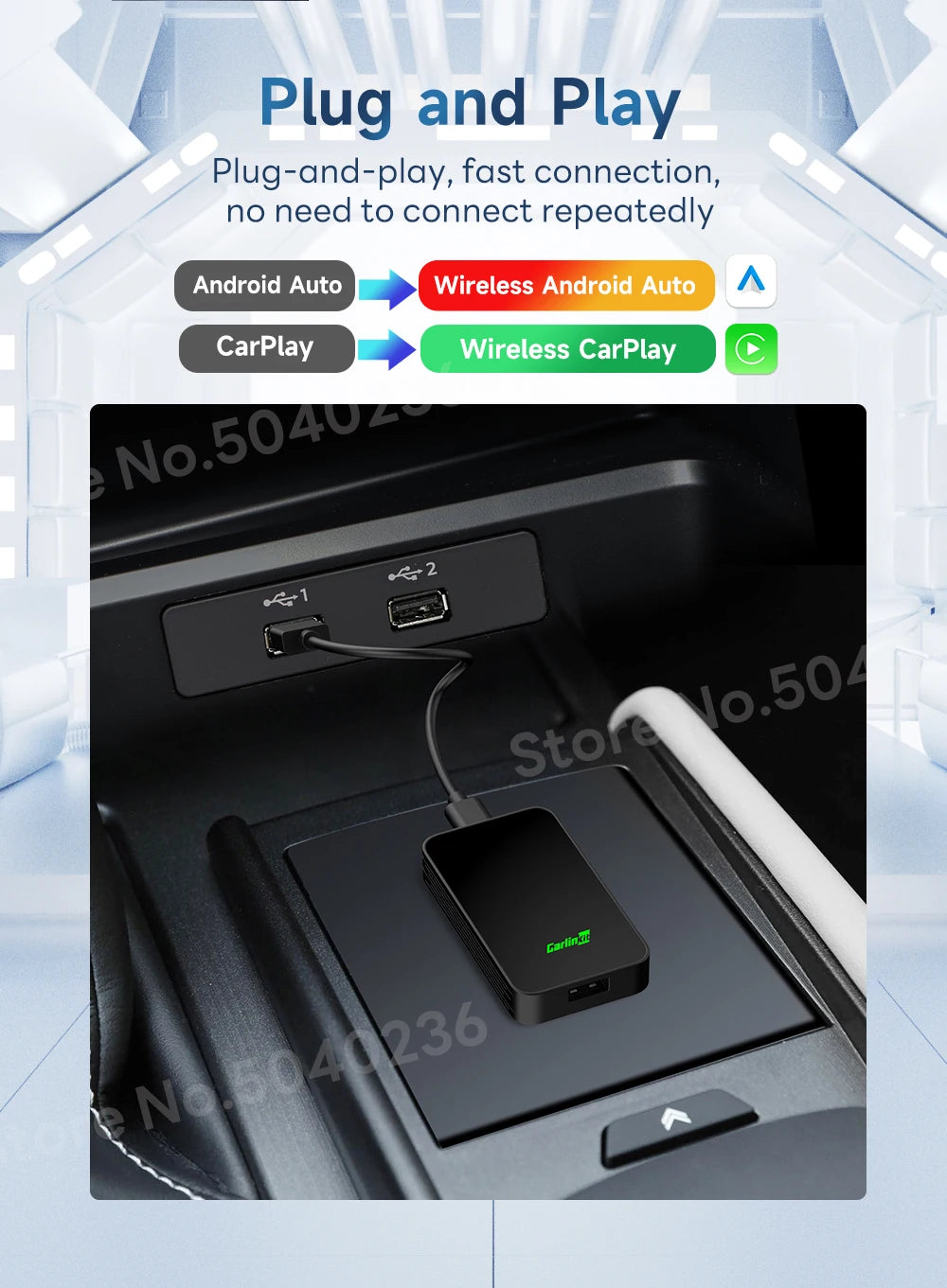 CarlinKit Wireless CarPlay & Android Auto Adapter