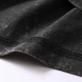 T075 Cartoon Dinosaur Print Fashion T-Shirt Women's Unisex Wash Distressed Vintage Tee Student Fashion Design Vacation Top