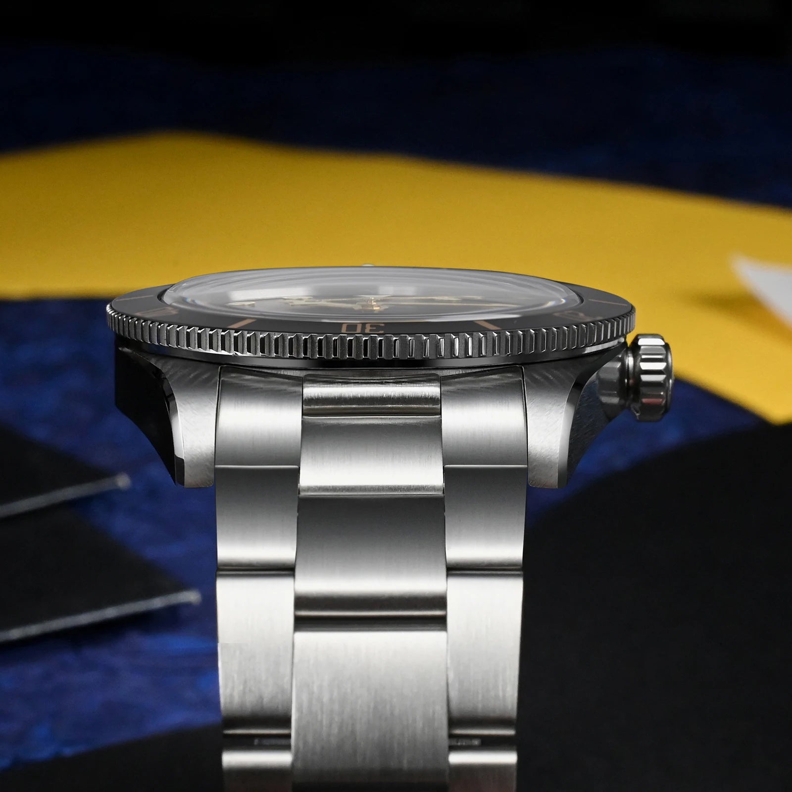Watchdives WD7922 V2 BB54 Watch VH31 Sweep Second Movement Sapphire Crystal 20bar Waterproof C3 Luminous 37mm Vintage Watches