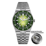 San Martin 40mm Men's Luxury Diver Watch Miyota 9015 Enamel Sunburst Dial Automatic Mechanical Wristwatch Waterproof 200m SN0148