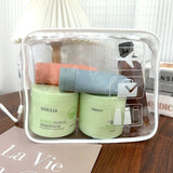 1/3pcs Transparent Zipper Makeup Bag Organizer Box Men Women Travel Clear Cosmetic Bag Waterproof Toiletry Wash Make Up Bags