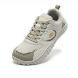 HOBIBEAR Unisex Wide Toe Sneakers Comfortable Walking Shoes Lace Up Outdoor Travel Breathable Running Sneakers