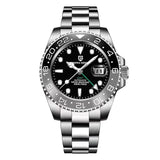 New PAGANI DESIGN Men Mechanical Watch 40mm Luxury Automatic Mens Watches 10Bar Waterproof GMT Wristwatch for Man's Gift PD-1662