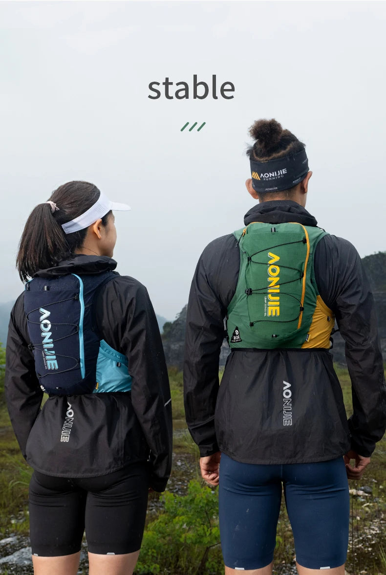 AONIJIE C9116-10L Hydration Pack Backpack High Capacity Marathoner Running Race Hydration Vest Lightweight for Men and Women