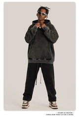 Vintage Wash Oversized Cotton Hoodie