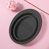 USA-Made Silicone Makeup Brush Cleaner Pad & Foldable Cleaning Bowl
