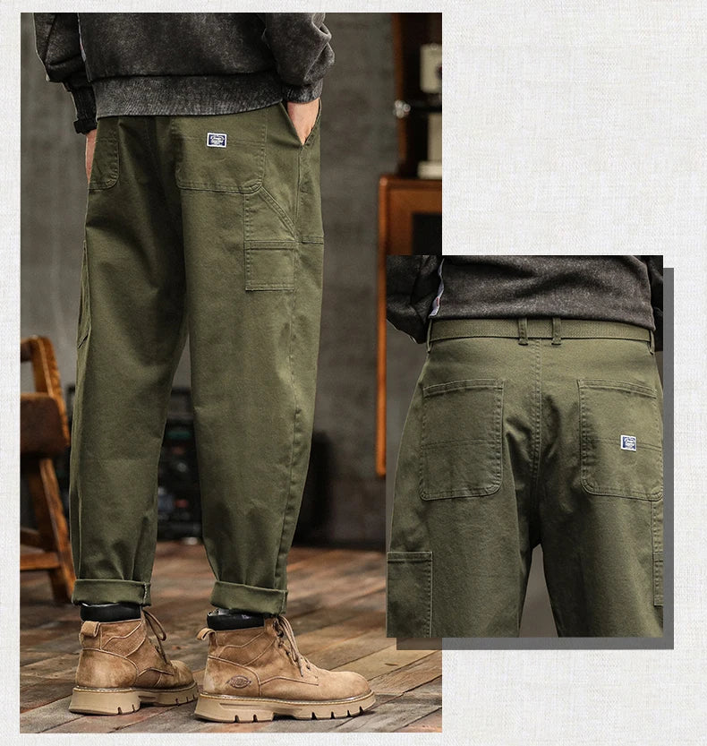 HIQOR Men's Relaxed Cargo Pants – Vintage Safari Style