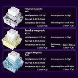 AULA Mini60 HE/Pro/Max 60% Magnetic Switch Keyboard RGB Tri Mode Wireless Mechanical Keyboard 8000Hz 0.01mmRT for Pc Gamer Gifts