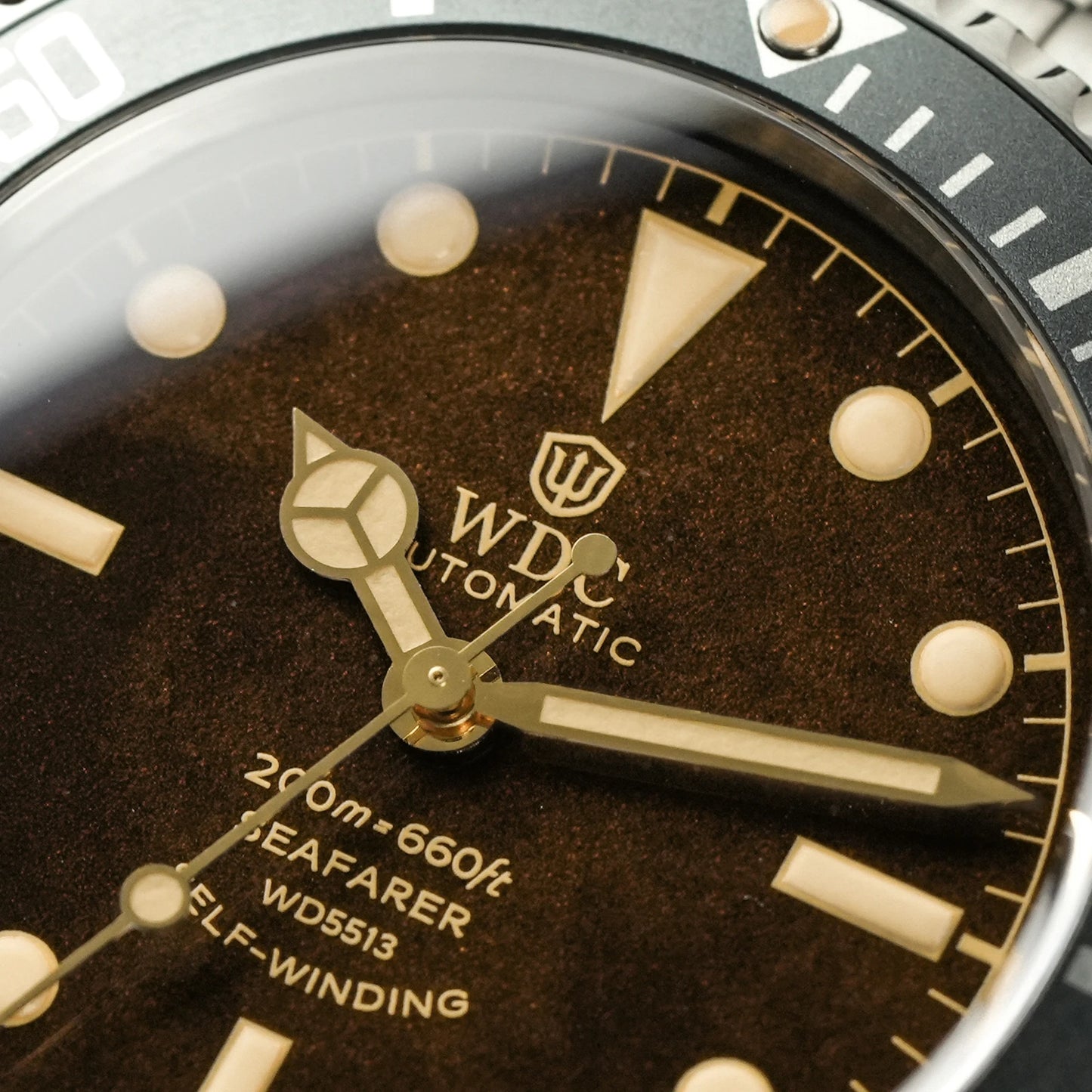 Watchdives WD5513P V3 PT5000 Vintage Sub Dive Watch Sapphire Automatic Mechanical Watches 20Bar Waterproof Stainless Steel