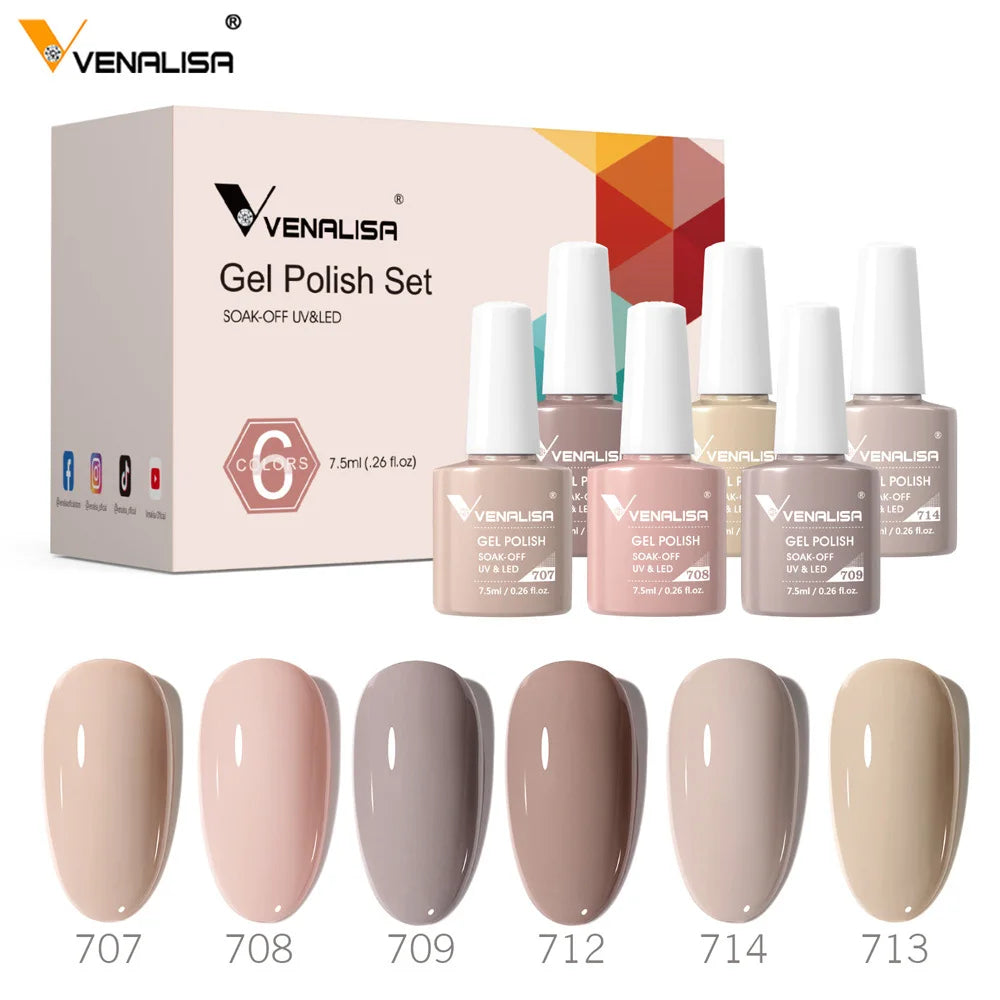 Venalisa TPO/HEMA-Free 6pc Gel Polish Kit 7.5ml