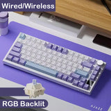 AJAZZ AK820 Wireless Gaming Keyboard, GASKET Structure, RGB Backlight, 5-Layer Sound Dampening Foam, PBT Keycaps