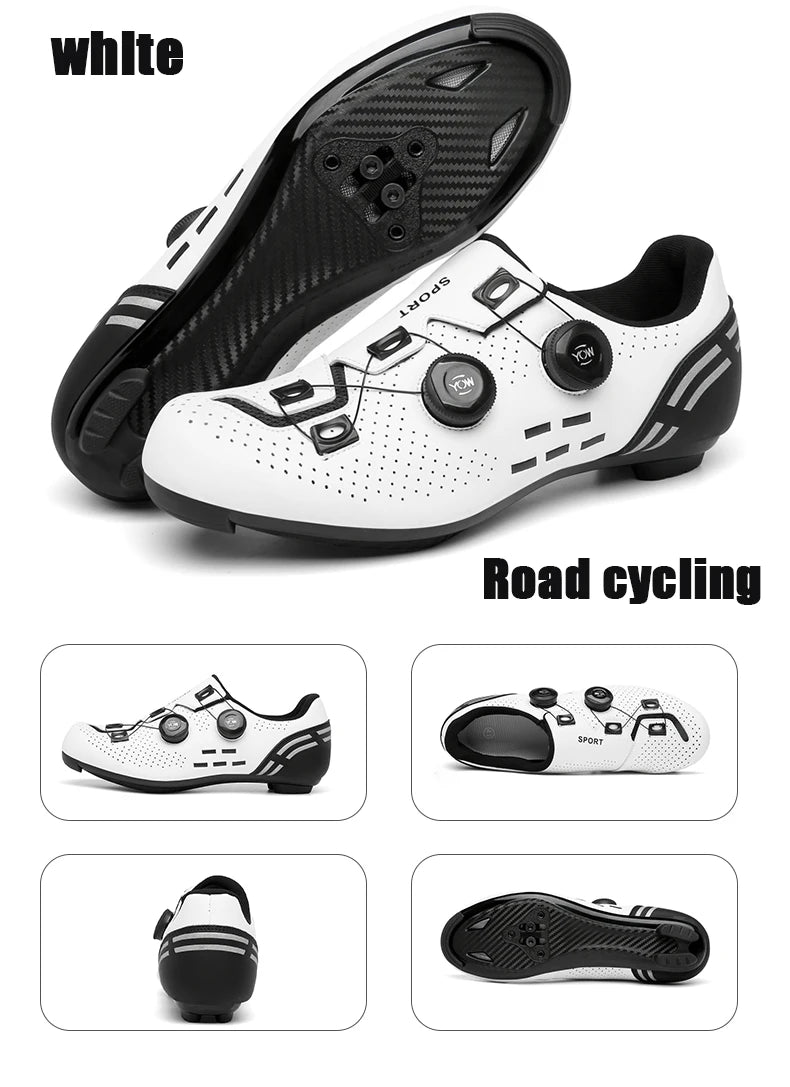 2026 Cycling Sneaker Mtb with Cleats Men Carbon Sports Speed Bike Shoes Women Mountain Racing Flat SPD Road Cycling Footwear