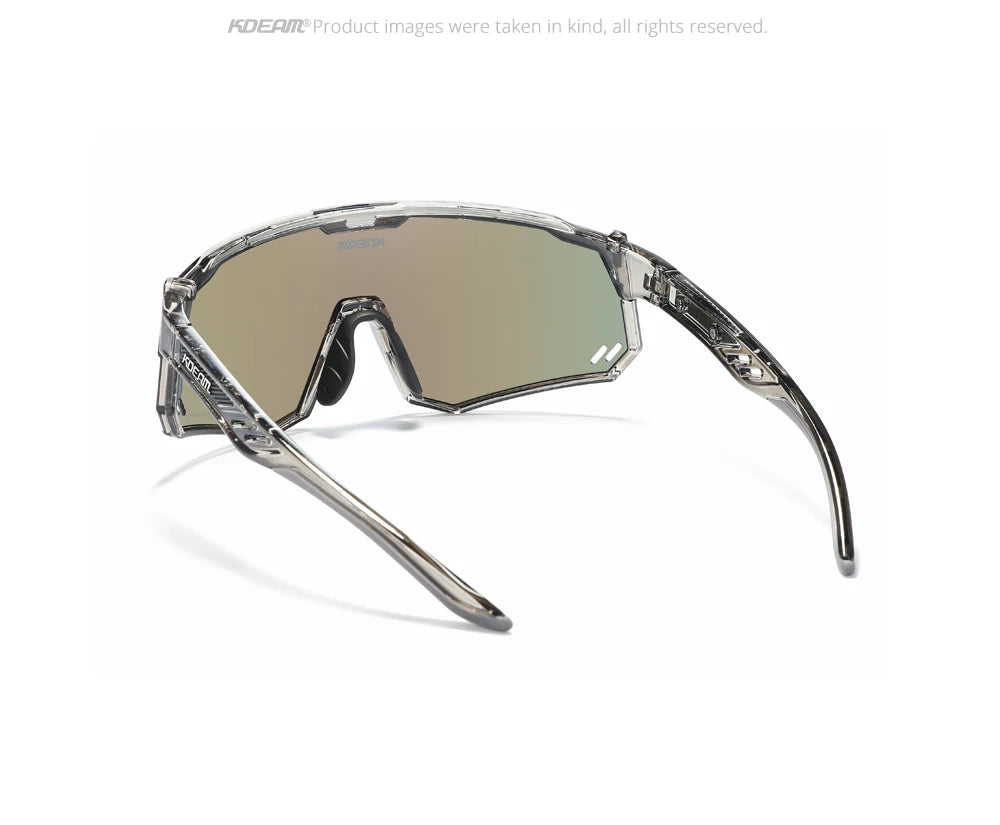 KDEAM High-End Sports Sunglasses Polarized Men's Cycling Glasses Dismountable TR90 Frame And Nose Pads Easy To Exchange