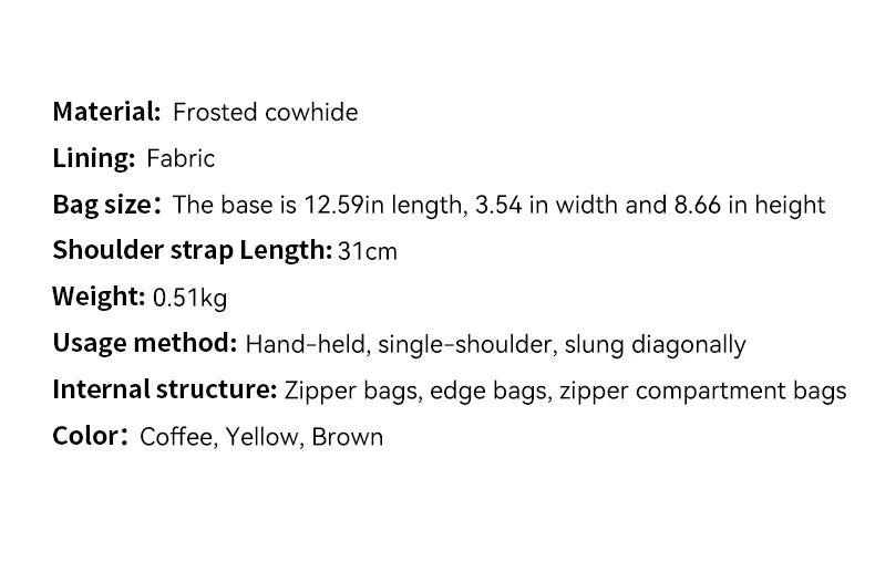 New Winter Women's Natural Suede Leather Bags Female Soft Cowhide Durable Crossbody Shoulder Bag Ladies Fashion Commute Handbags