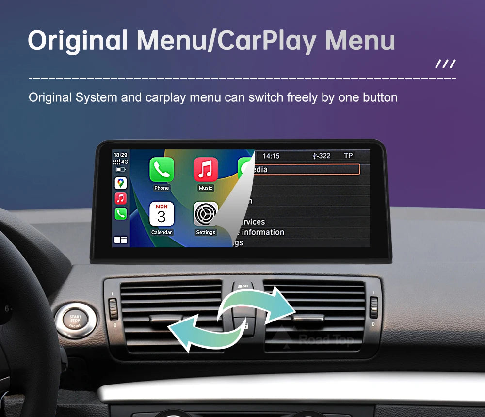 BMW 1 Series Wireless CarPlay & Android Auto Display