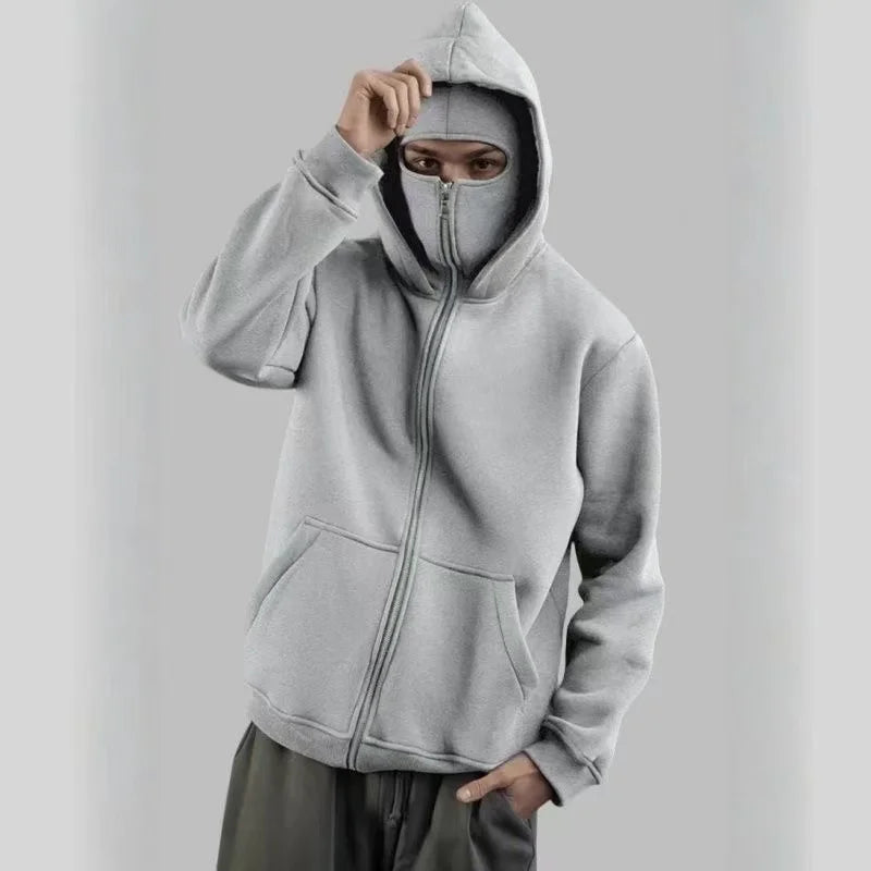 Minimalist Hooded Zip Sweatshirt