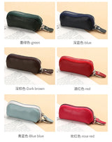 EDC Keychain for Women Genuine Leather Key Box for Car Keys Holder Case Mini  Pocket Card Wallet Coin Pouch Women's Purses
