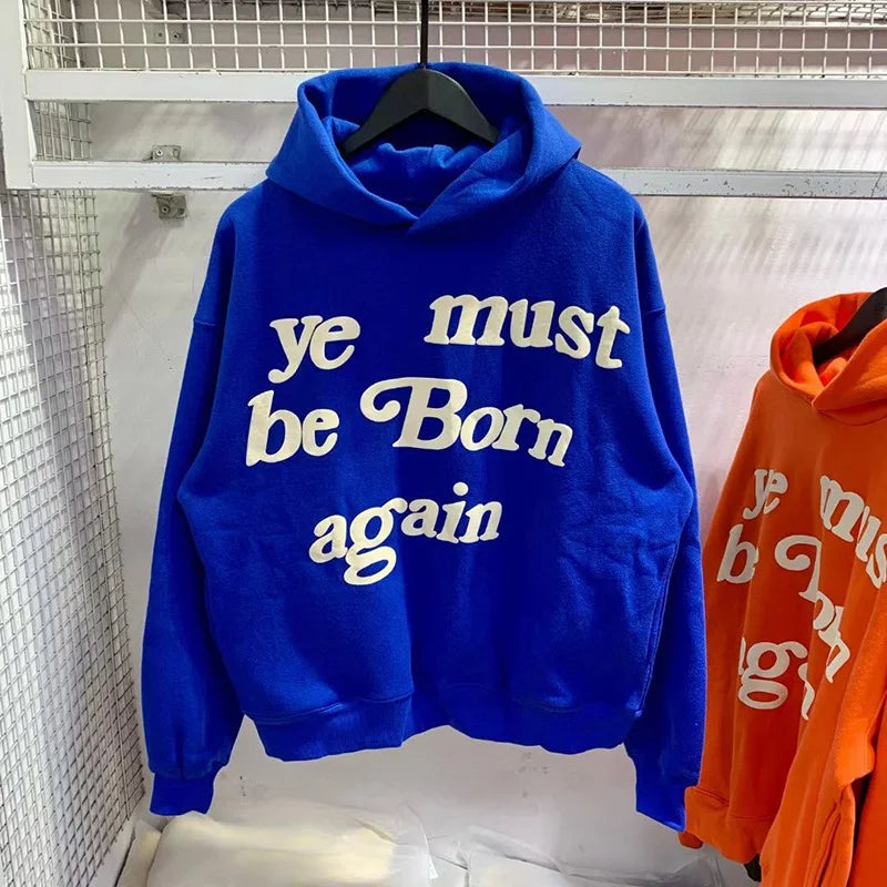 Men’s Oversized Graphic Cotton Fleece Hoodie