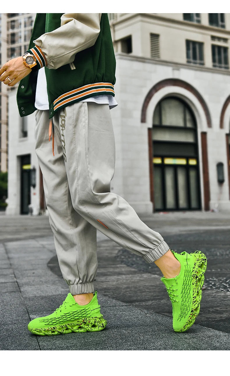 Men's Breathable Mesh Lace-Up Sneakers