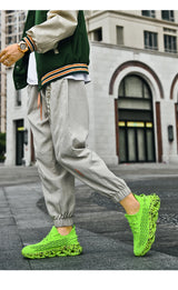 Men's Breathable Mesh Lace-Up Sneakers
