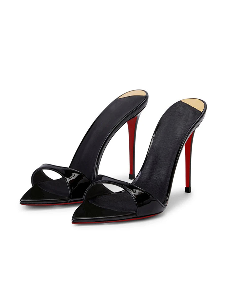 Women's Pointed-Toe Stiletto Heels — Open-Toe Summer Sandals