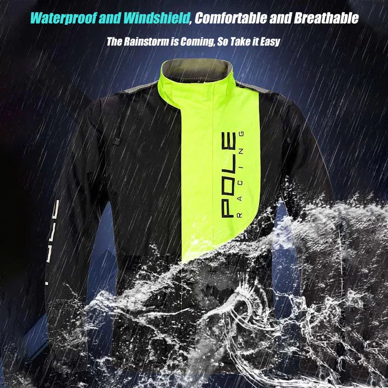 POLE Motorcycle Rain Suit – Waterproof & Reflective