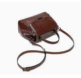 Cowhide Women's Tote Bag 2024 New Luxury Genuine Leather Shoulder Crossbody Bags High Quality Vintage Female Handbag 6241