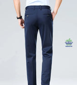 Men's Stretch Suit Pants — Slim Straight Business Formal Trousers