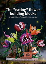 Creative 1266Pcs Carnivorous Plant Manor Building Blocks MOC Man-eating Flower Garden Bricks Home Decoration Toys Children Gift