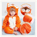 Plush Hooded Baby Winter Romper