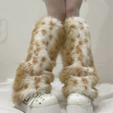 Women's Plush Leg Warmers for Winter & Y2K Outfits