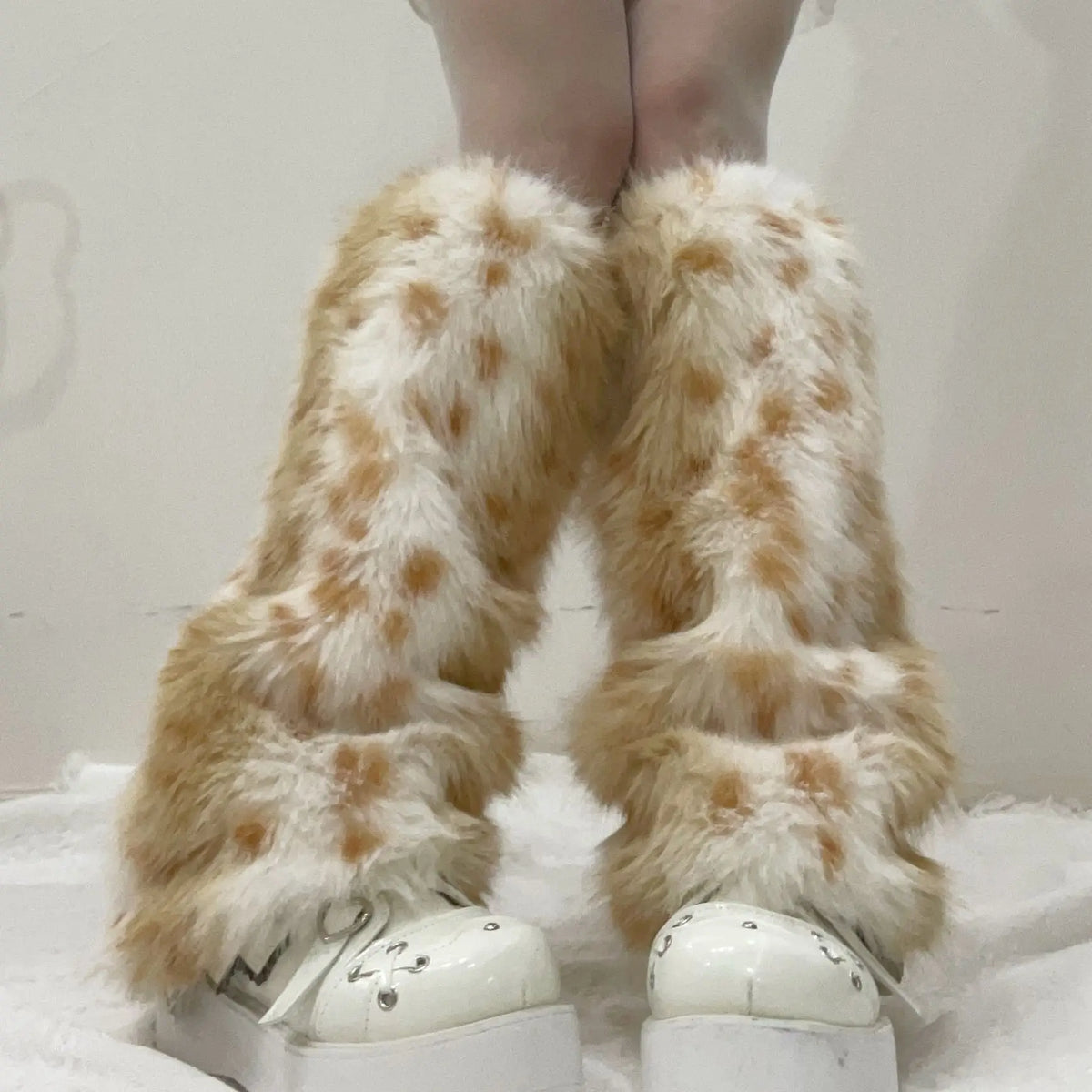 Women's Plush Leg Warmers for Winter & Y2K Outfits