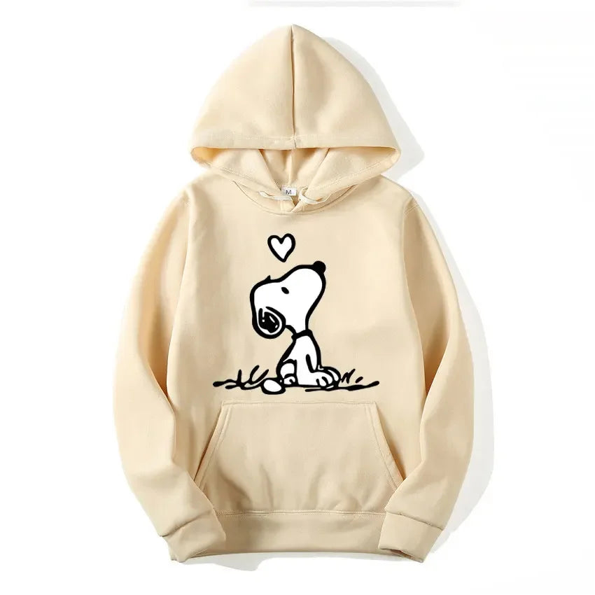 Retro Snoopy Cartoon Pullover Hoodie