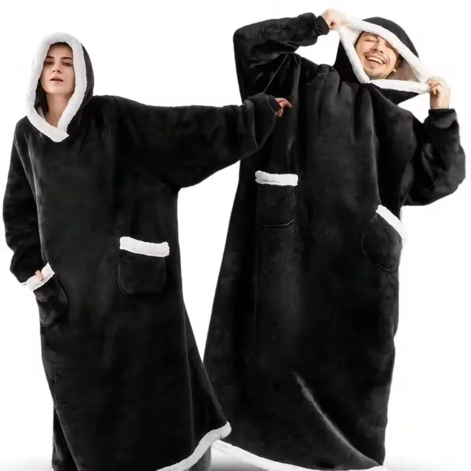 Oversized Hooded Blanket Robe