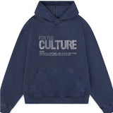 Vintage Men Monogrammed Applique Print Style Y2k Slouchy Loose New Fashion Couple Hoodie Tracksuit Streetwear Street in Winter