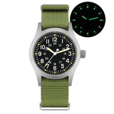 Militado ML05 38mm Vintage Watch VH31 Quartz Movement Field Watches Domed Sapphire Crystal With High Clear AR Coating Wristwatch