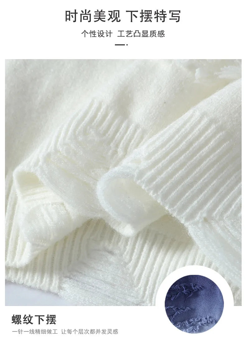 Men’s Classic Thick Knit Crewneck Sweater