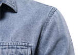 Washed Denim Jacket Casual Trendy Men's Spring Autumn Top Street Style Cotton Long Sleeve Jacket Outerwear for Youth