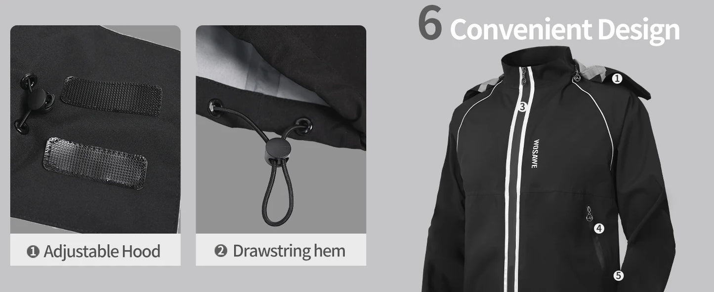 WOSAWE All-Weather Riding Rain Suit – Jacket & Pants