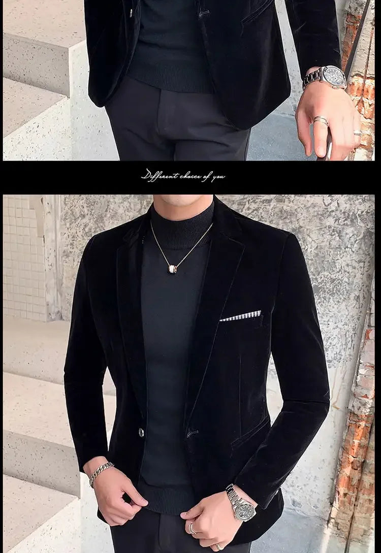 Men’s Slim-Fit Corduroy Blazer