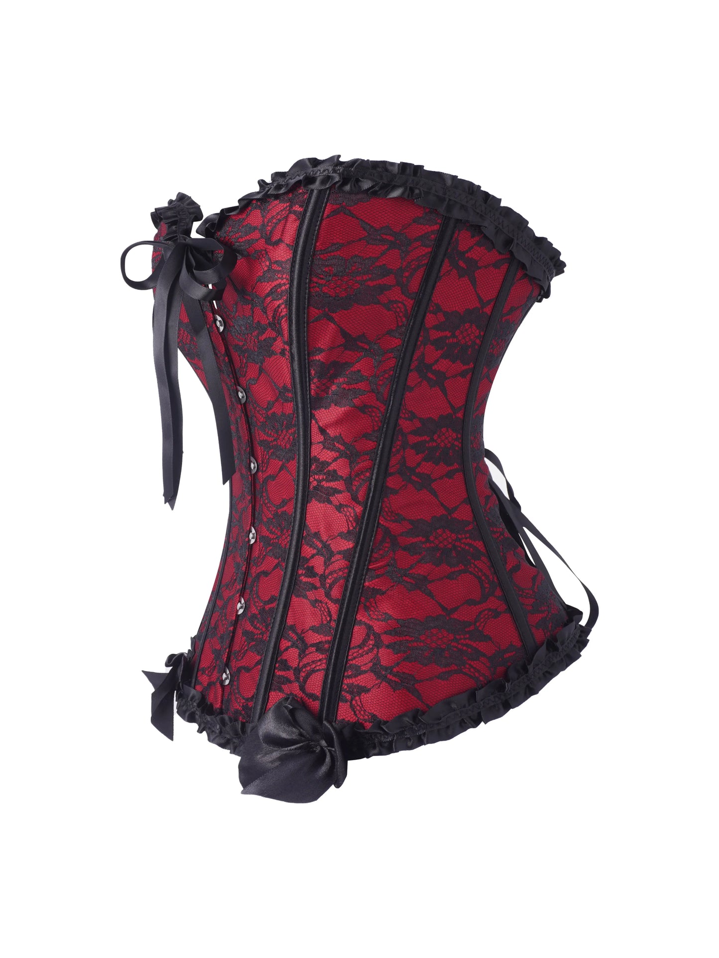 USA-Made Strapless Butterfly Lace-Up Court Corset