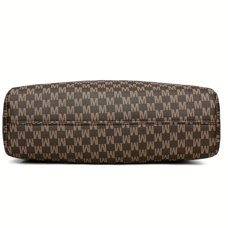 Women's Vintage Letter Tote Shoulder Bag
