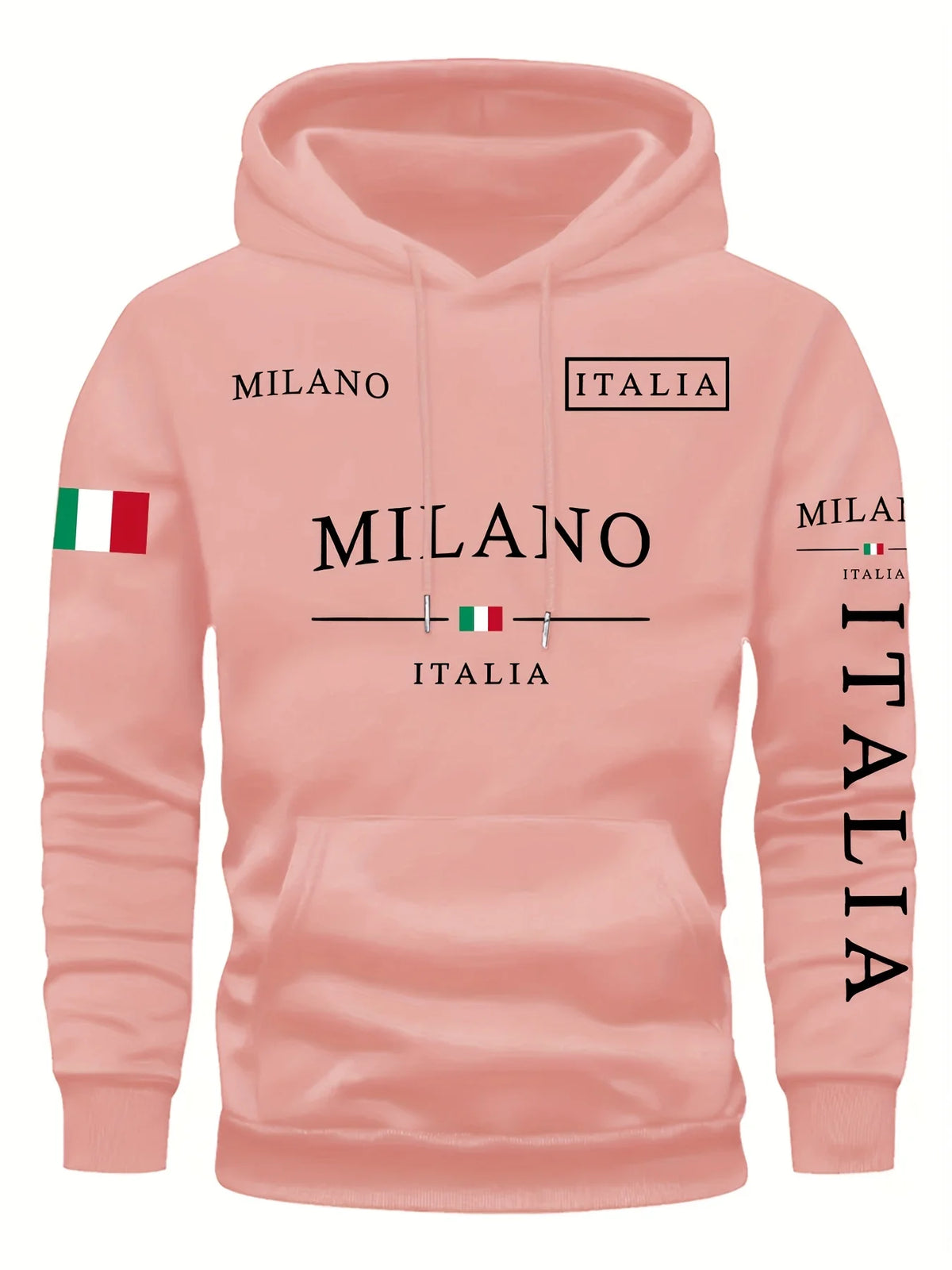 Relaxed-Fit Printed Hooded Sports Pullover